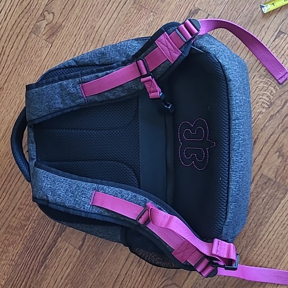 north face girls school backpack The Jester Colour:multicolour front bungee cords Gunmetal Burberry Nylon Medium Rucksack